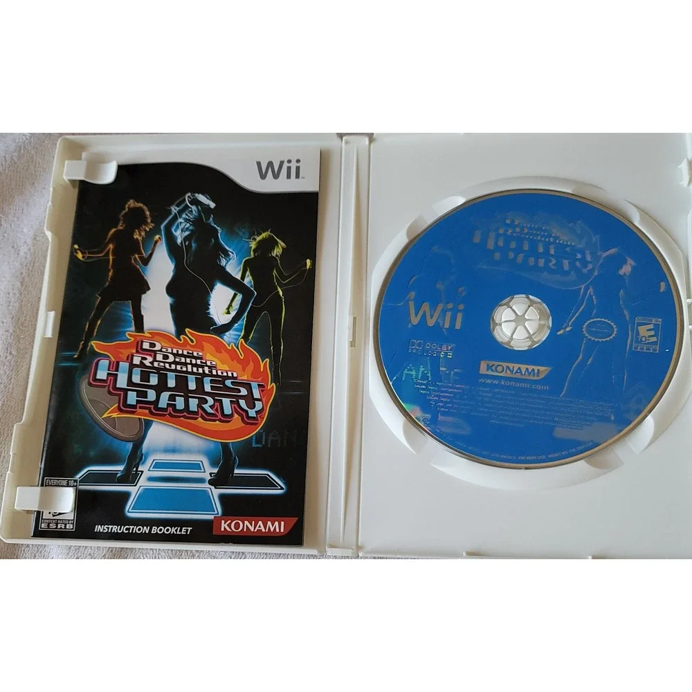 Dance Dance Revolution: Hottest Party 2 (Nintendo Wii,‎ 2008) disc/case/manual